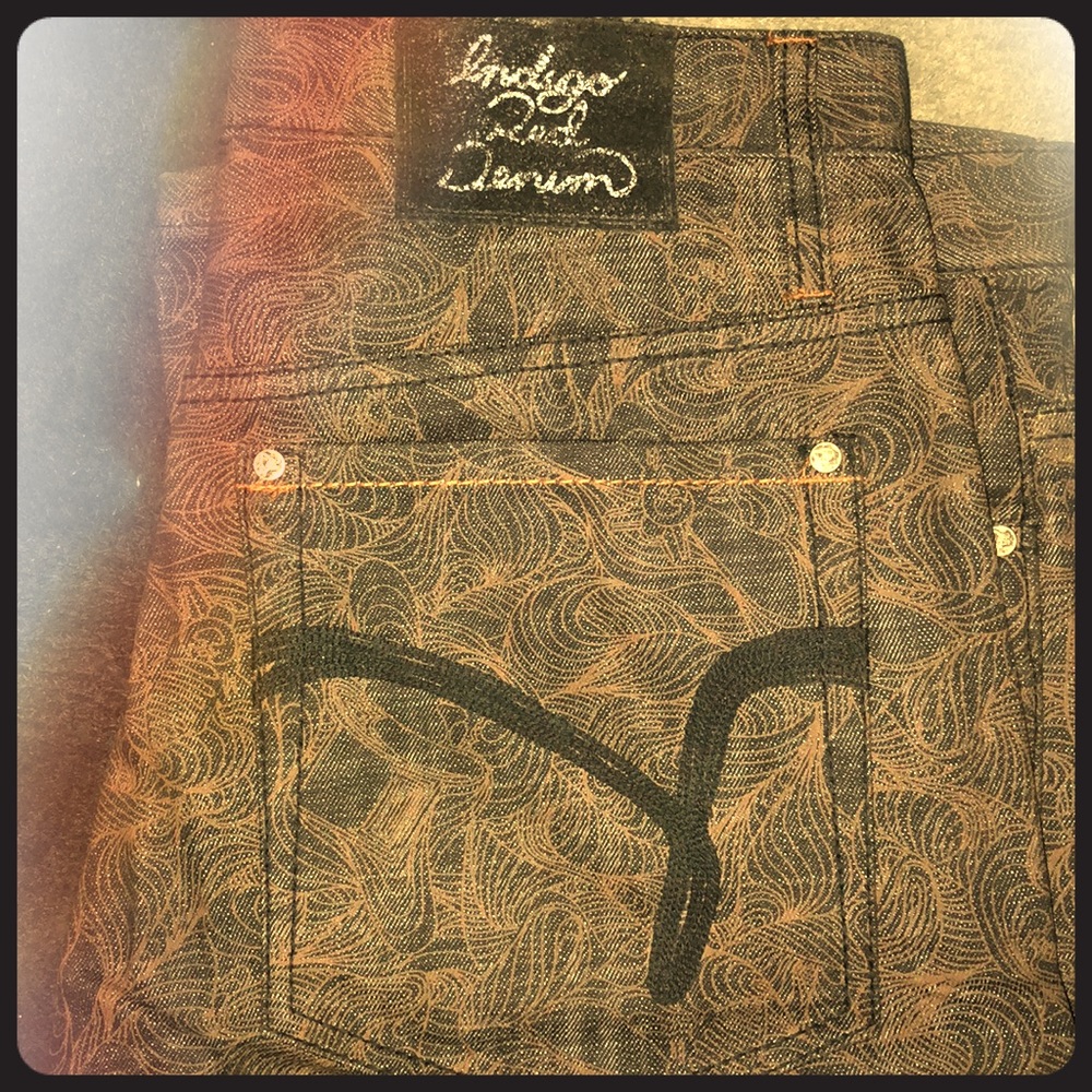 Indigo Red Denim
